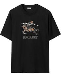 Burberry - Knight Sketch Cotton T-Shirt - Lyst