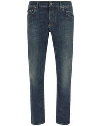 Dolce & Gabbana - Cotton Straight-Leg Jeans Clothing - Lyst