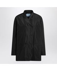 Prada - Double-Breasted Technical Taffeta Jacket - Lyst