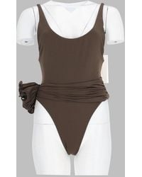 Magda Butrym - One-Piece Ruched Swimsuit Polyamide Swim Shorts - Lyst