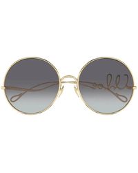 Chloé - Metal Sunglasses - Lyst