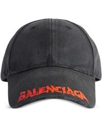 Balenciaga - Cotton Cap With Curved Visor - Lyst