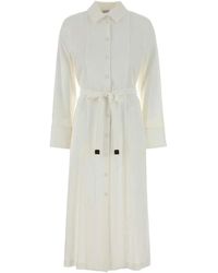 Max Mara - Stretch Linen Blend Nordica Shirt Dress - Lyst