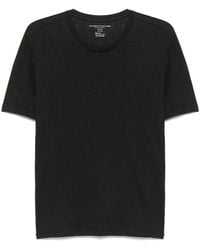 Majestic - Solid Color Short Sleeves Round Neck Sweater - Lyst