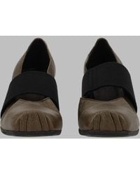 Uma Wang - Military Textured Calf Leather Flats - Lyst