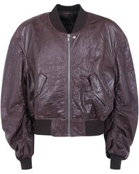 Rick Owens - "Secchia Flight" Padded Leather Jacket - Lyst