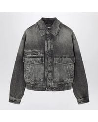 Versace - Denim Blouson Jacket - Lyst