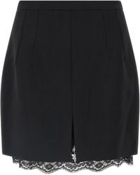 Dolce & Gabbana - Dolce&Gabbana Double Crêpe Wool Skirt - Lyst