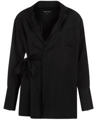Fabiana Filippi - Luxury Viscose Blazer With Self-Tie Closure For - Lyst
