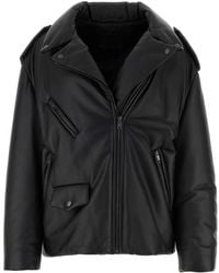 Prada - Nappa Leather Padded Jacket - Lyst