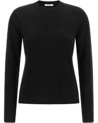 Max Mara - 'Manto' Sweater With Embossed Logo - Lyst