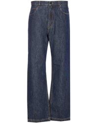 Fendi - Quilted Ff Motif Jeans - Lyst
