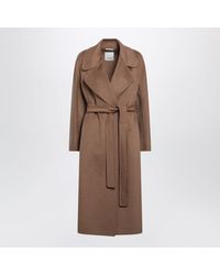 Max Mara - Max Mara S Camelcolored Wool And Cashmere Midi Coat - Lyst