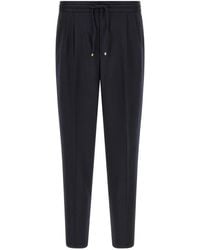 Brunello Cucinelli - Wool Flannel Pants - Lyst