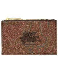Etro - Card Holder "Arnica" With Pegasus - Lyst