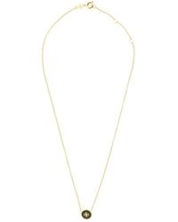 Tory Burch - Icon Enamel Pendant Necklace - Lyst