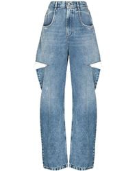 Maison Margiela - Cut-Out Jeans - Lyst