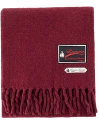 Lanvin - Fluffy Smash With Label Scarf - Lyst