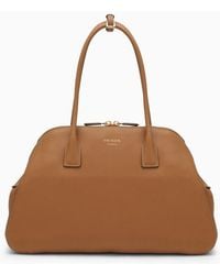 Prada - Large Leather Shopping Handbag - Lyst