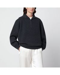 Rohe - Charcoal Wool And Cashmere Pullover - Lyst