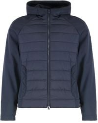 Paul & Shark - Technical Fabric Hooded Jacket Polyester Raincoats - Lyst