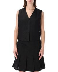 Our Legacy - Soot Linen Blend Waistcoat - Lyst