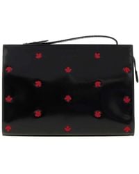 DSquared² - Dsquared Leather Maple Leaf Clutch - Lyst