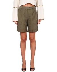 Helmut Lang - Tailored Shorts With Transparent Hem - Lyst