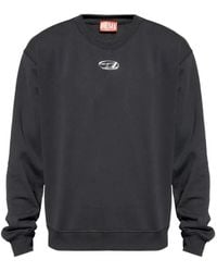 DIESEL - Cotton Oval D Sweatshirt - Lyst