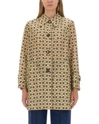 Gucci - Horsebit Print Coat - Lyst