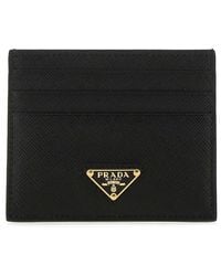 Prada - Leather Card Holder - Lyst