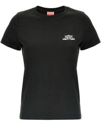 KENZO - Happy Tiger Logo T-Shirt - Lyst