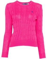 Polo Ralph Lauren - Cable Knit Crew Neck Sweater - Lyst