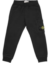 Stone Island - Sweatpants With Patch Pocket On The Leg And Badge - Lyst