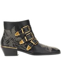 Chloé - Susan Leather Ankle Boots - Lyst