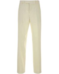 Versace - Flat Front Pants - Lyst