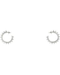 AMINA MUADDI - Embellished Metal Big Karma Earrings - Lyst