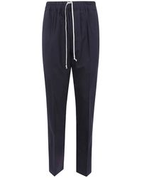 Rick Owens - "Drawstring" Slim Long Trousers - Lyst