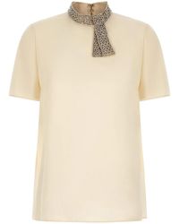 Valentino Garavani - Jewel Collar Top - Lyst