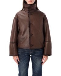 Urbancode - Short Jacket Toscana Faux Fur Reversabel - Lyst