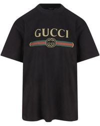 Gucci - Cotton Jersey And Silk T-Shirt With Print - Lyst