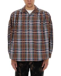 A.I.E. - Seersucker Cotton Shirt - Lyst