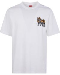KENZO - "Gots Happy Tiger" Embroidered Classic T-Shirt - Lyst