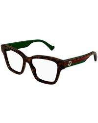 Gucci - Gg1302O 006 Optical Frames Plastic Squared - Lyst