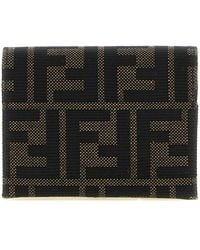 Fendi - Ff Jacquard Cardholder - Lyst
