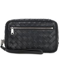 Bottega Veneta - Intrecciato Small Pouch With Wristlet - Lyst