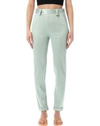Chloé - High-Waist Stretch Jersey Pants - Lyst