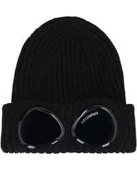 C.P. Company - C.P.Company Goggle Wool Beanie - Lyst