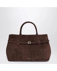 MANU Atelier - Le Cambon 35 Dark Suede Bag - Lyst
