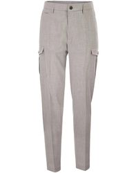Peserico - Tailored Cargo Trousers - Lyst